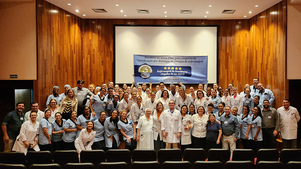 Equipe de Enfermagem do HSVP conquista certificação por boas práticas em saúde